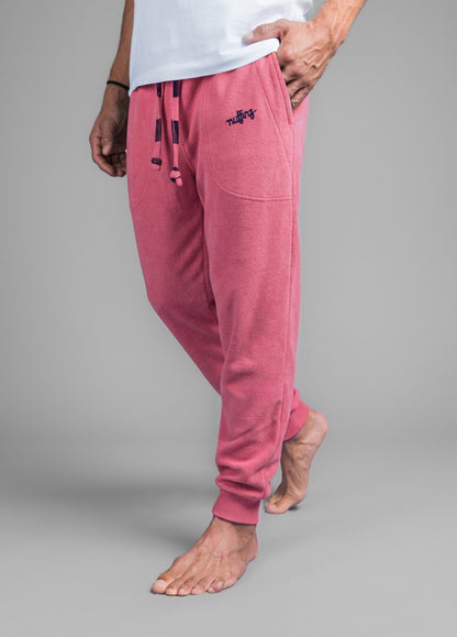 BAROQUE ROSE TOWEL PANTS