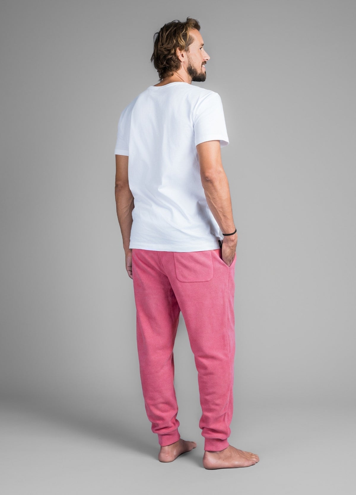 BAROQUE ROSE TOWEL PANTS