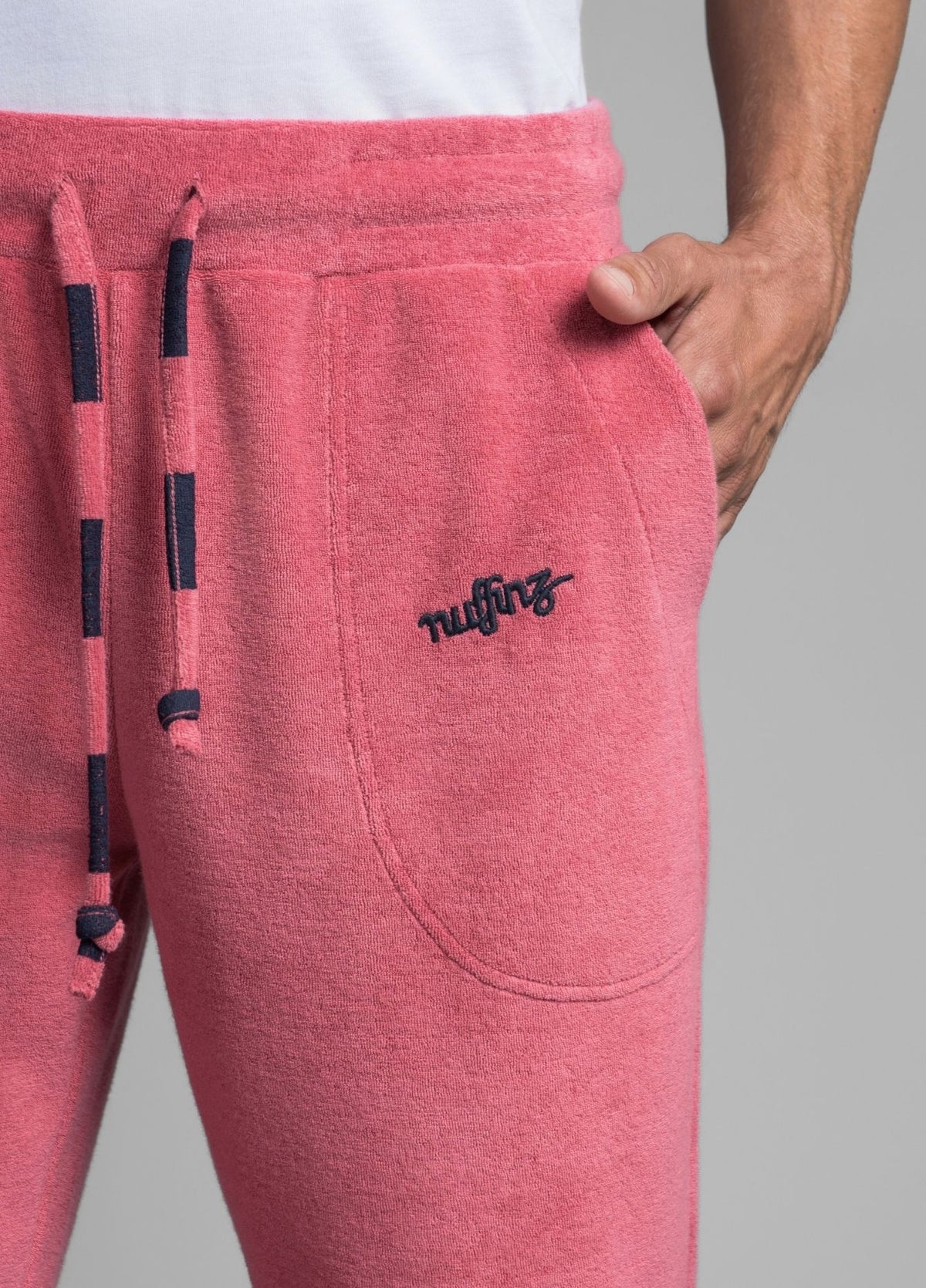 BAROQUE ROSE TOWEL PANTS