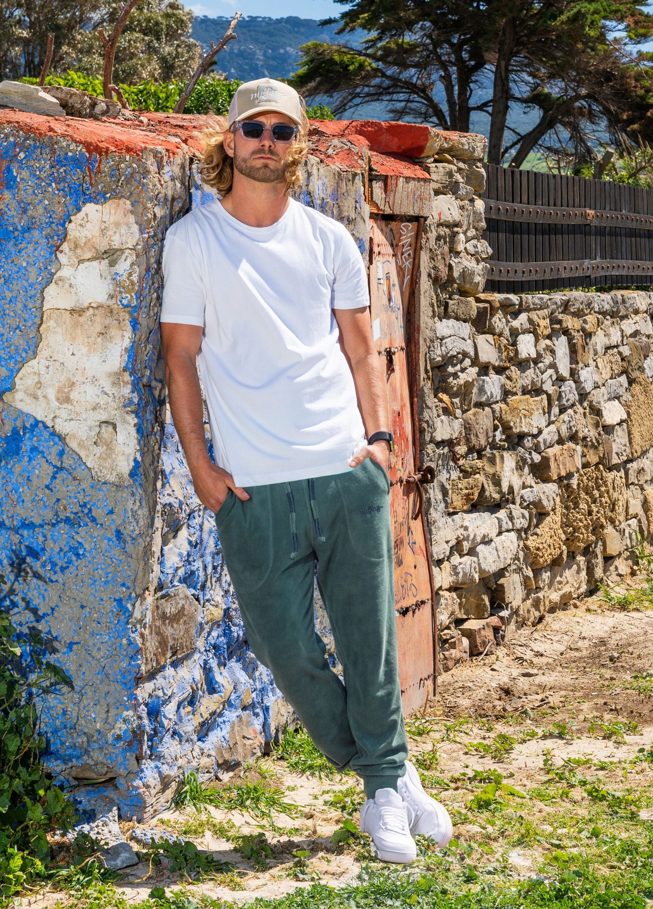 MALLARD GREEN TOWEL PANTS