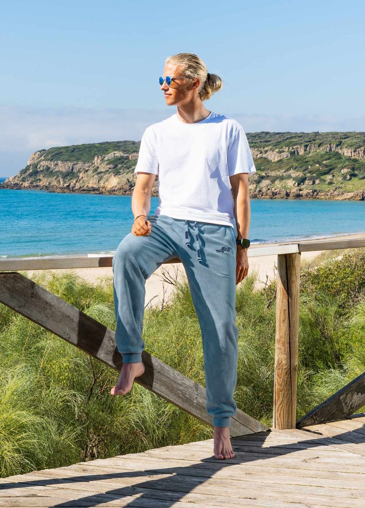 BLUE MIRAGE TOWEL PANTS