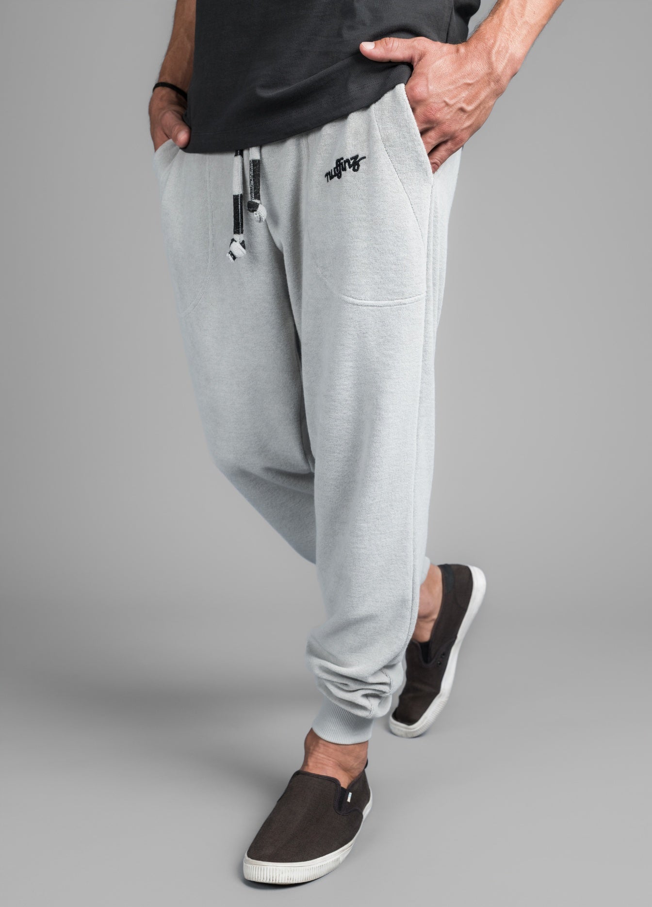 MIRAGE GREY TOWEL PANTS