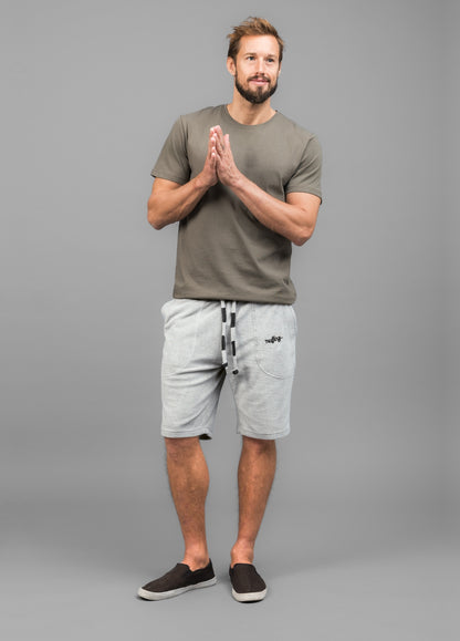 MIRAGE GREY TOWEL SHORTS