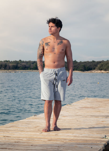 MIRAGE GREY TOWEL SHORTS