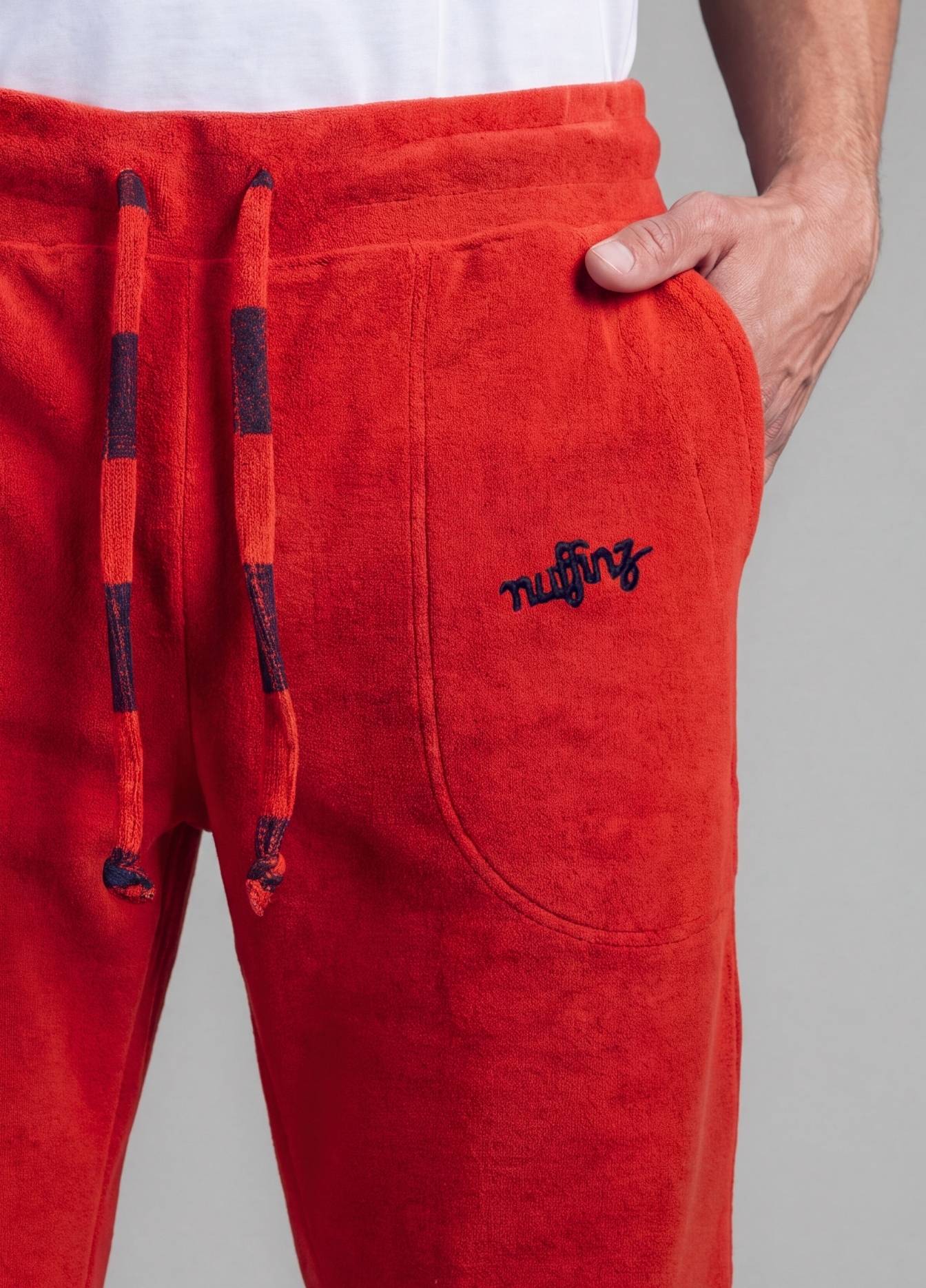 POMPEIAN RED TOWEL PANTS