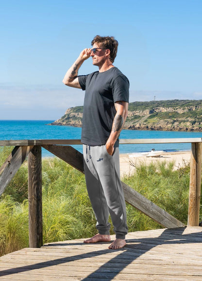 STEEL GREY SOLID PANTS