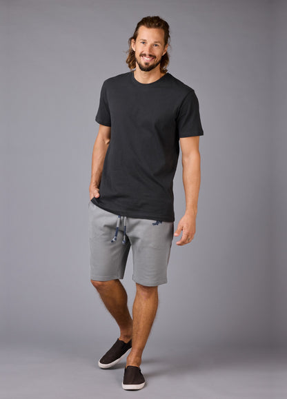 STEEL GREY SOLID SHORTS