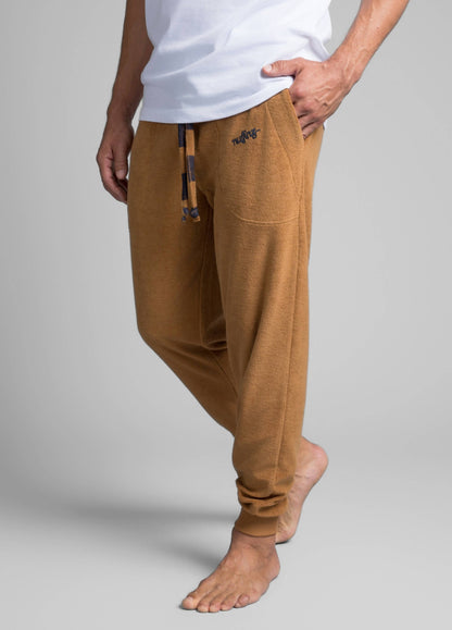 TOBACCO BROWN TOWEL PANTS