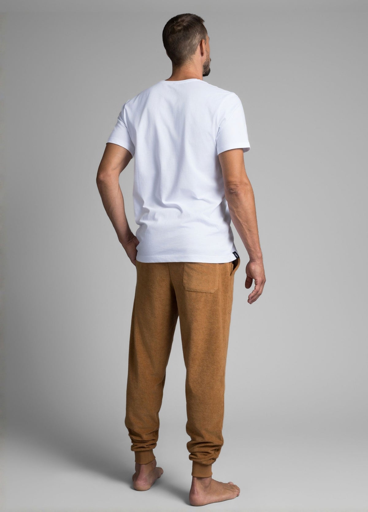 TOBACCO BROWN TOWEL PANTS