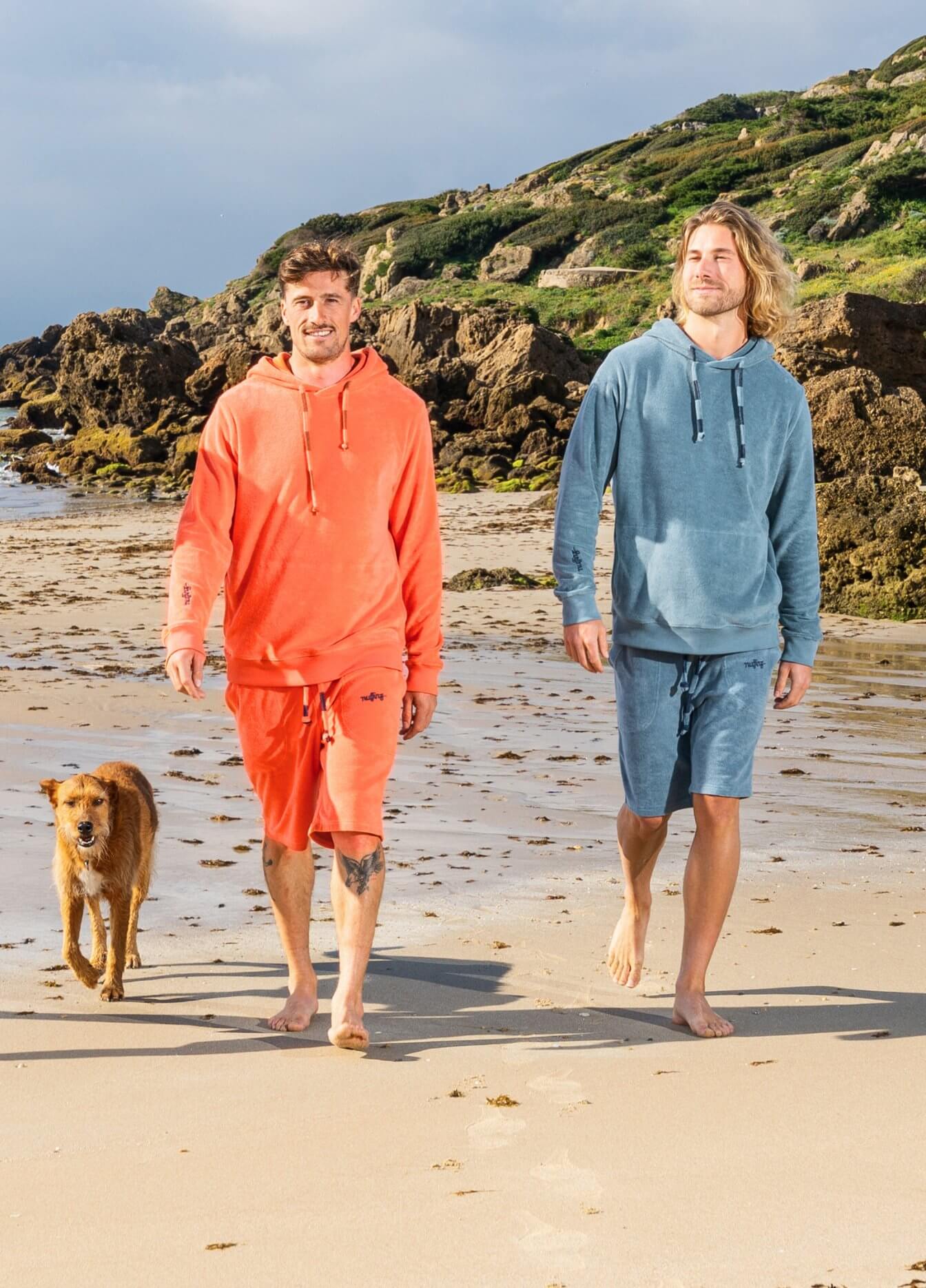 MIRAGE BLUE TOWEL SHORTS