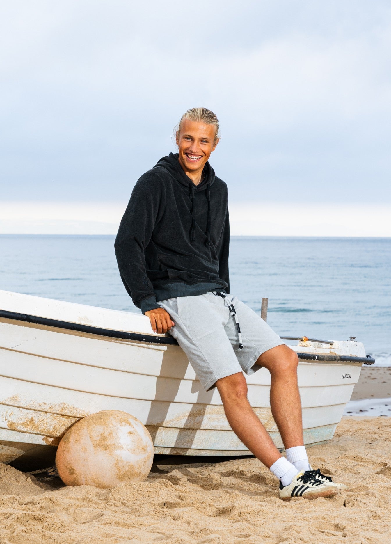 MIRAGE GREY TOWEL SHORTS