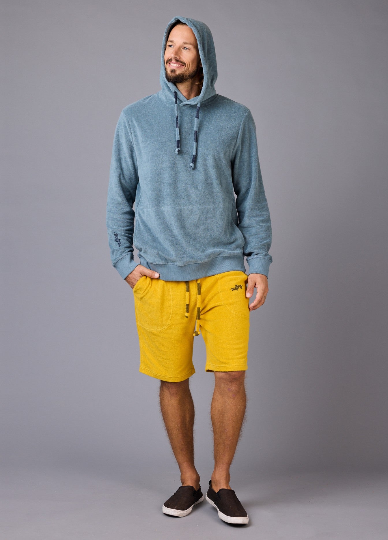 MIRAGE BLUE TOWEL HOODIE