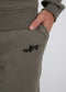 Nuffinz Shorts Pants smokey olive Organic Cotton pocket detail