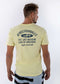 nuffinz LEMON GRASS T-SHIRT PRINT - whole outfit visible from the back - sustainable men's t shirts - yellow